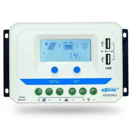 Epever PWM 12/24V LCD - 30A Regulator
