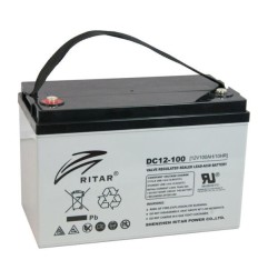Ritar DC12-100D 12V 100Ah AGM-batteri