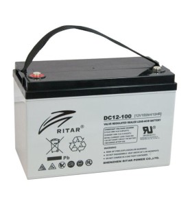 Ritar DC12-100D 12V 100Ah AGM-batteri